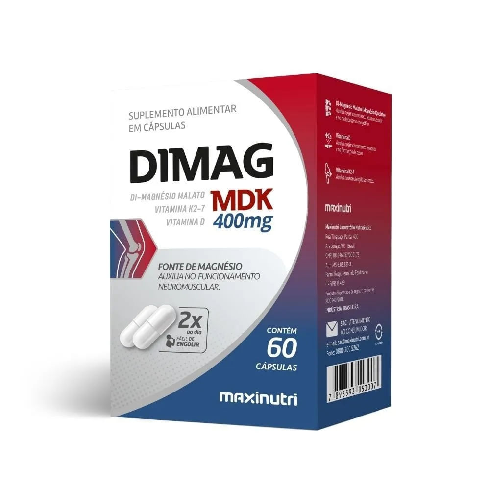 Dimag Mdk 400mg Suplemento Alimentar 60 cápsulas