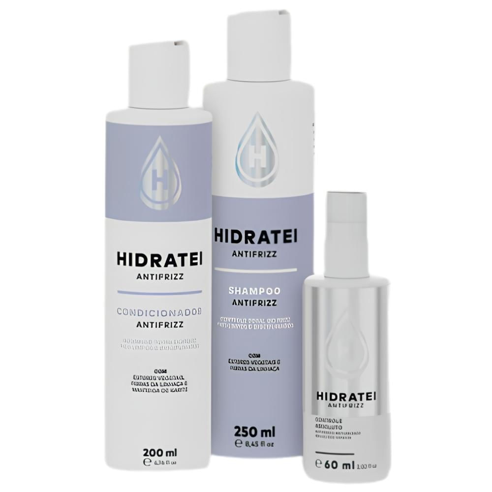Hidratei Shampoo Condicionador Spray Antifrizz Termoprotetor
