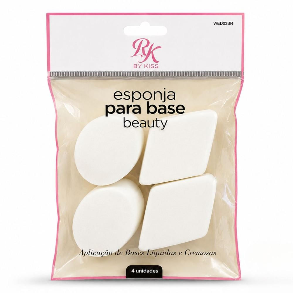 Kit Esponjas Para Base Kiss Ny Rk Beauty Com 8Un. Ref. Wed03br
