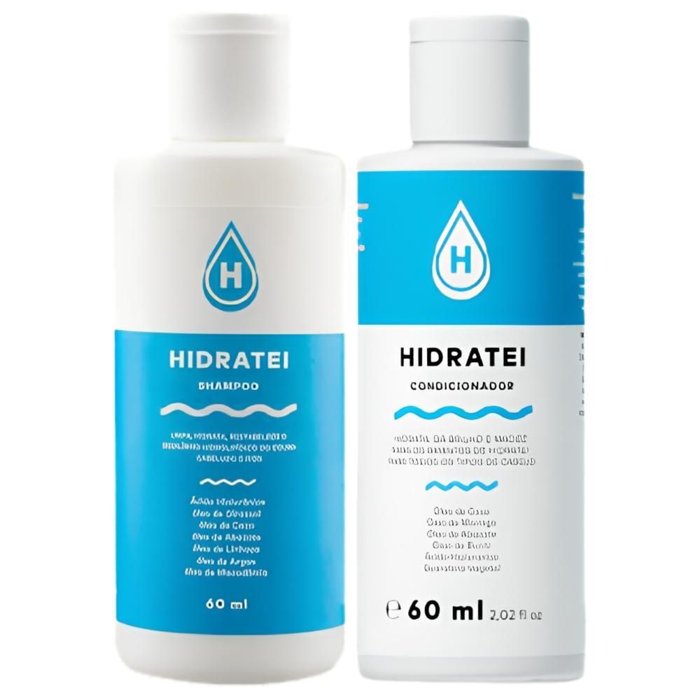 Kit Viagem Mini Shampoo e Condicionador Hidratei Travel Size
