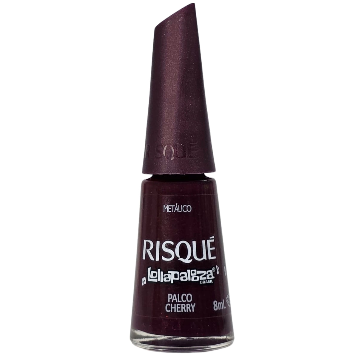 Esmalte Metálico Palco Cherry Lollapaloza Brasil Risque 8Ml
