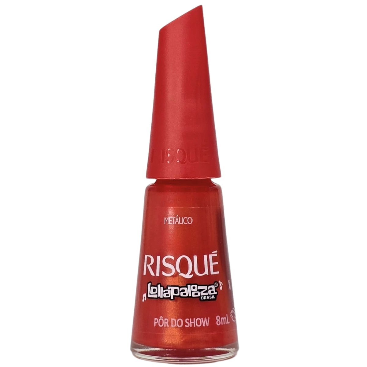 Esmalte Metálico Pôr Do Show Lollapaloza Brasil Risque 8Ml