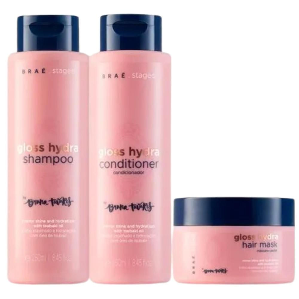 Braé Stages By Bruna Tavares Shampoo Condicionador e Mascara