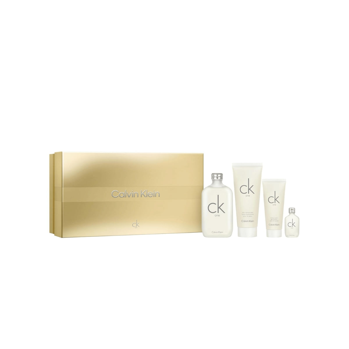Calvin Klein  Kit Ck One  Eau de toilette 200ml + Body Lotion  200ml+ Shower Gel 100ml+ Miniatura