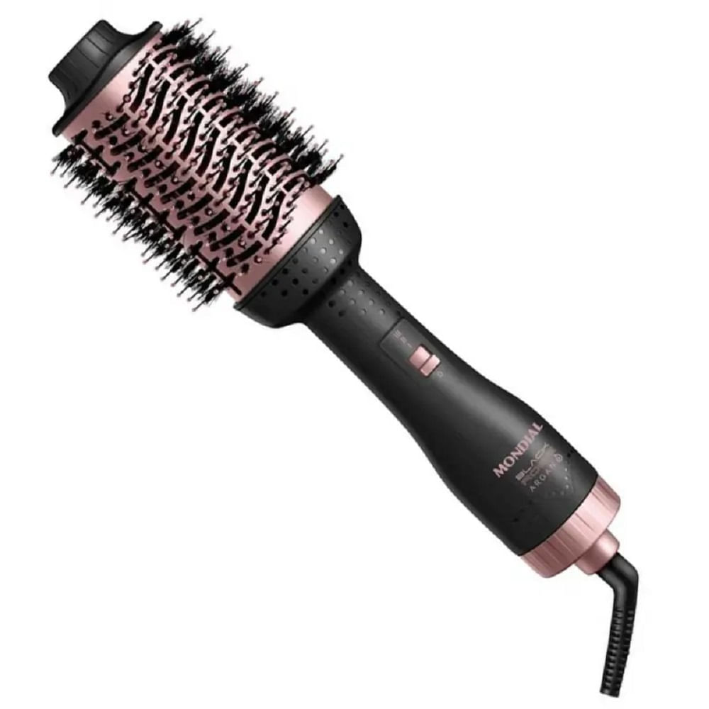 Escova Secadora Mondial Black Rose Argan Bivolt