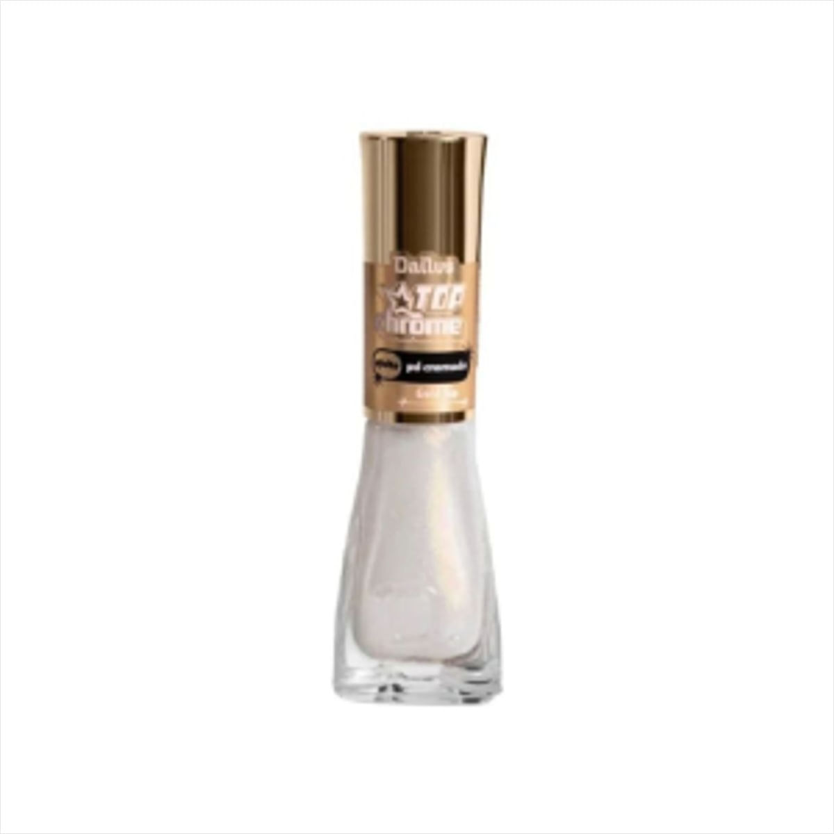 Dailus Esmalte Top Crome Efeito Pó Cromado Gold Top 8Ml