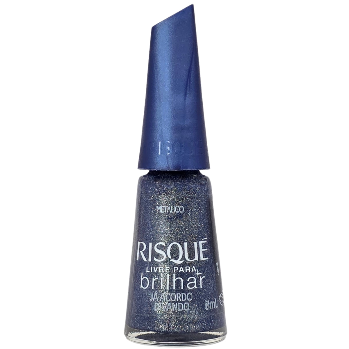 Esmalte Metálico Já Acordo Divando Livre Para Brilhar Risque 8Ml