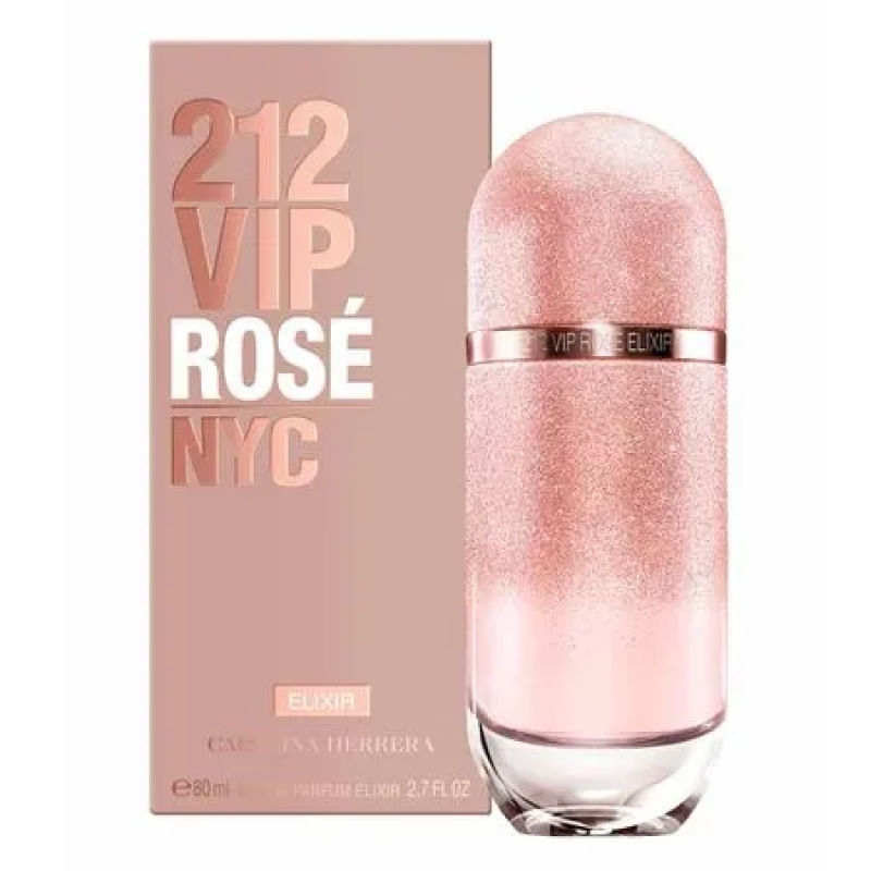 212 VIP Rosé Elixir Carolina Herrera Perfume Feminino EDP 80ml