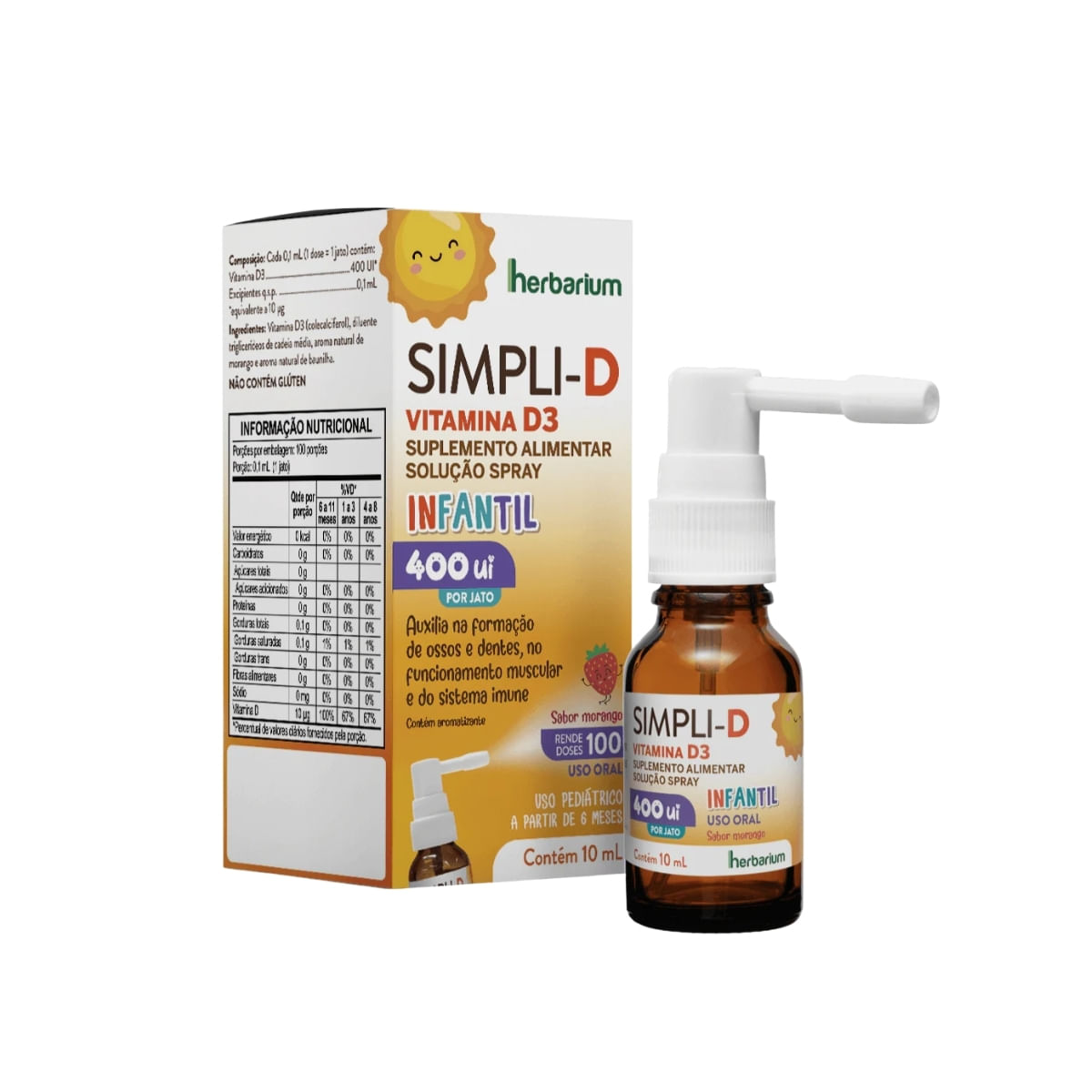 Simpli-D 400Ui Spray Vitamina D Herbarium - 10ml
