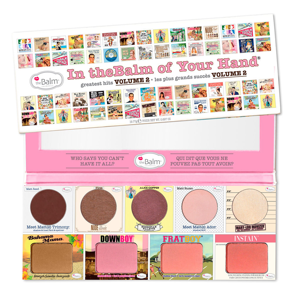 Paleta de Sombras The Balm - Of Your Hand Volume 2 - 1 Unidade