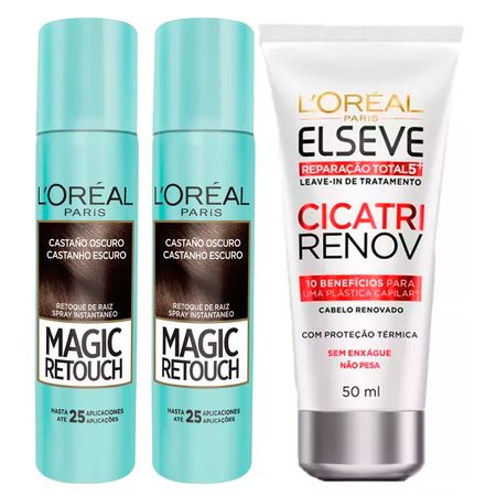 L'Oréal-Paris-Magic-Retouch-+-Cicatri-Renov-Kit---Leave-In-+-2-Corretivos-Capilar-Castanho-Escuro-Kit--1