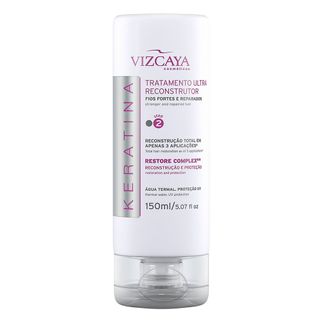 Vizcaya Keratina Ultra Reconstrutor - Máscara de Tratamento - 150ml Menor preço em Vizcaya Keratina Ultra Reconstrutor - Máscara de Tratamento - 150ml