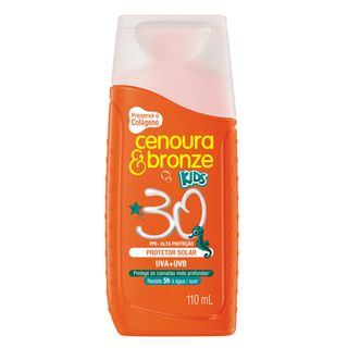 Protetor Solar Cenoura & Bronze Kids - FPS30 - 110ml Menor preço em Protetor Solar Cenoura & Bronze Kids - FPS30 - 110ml