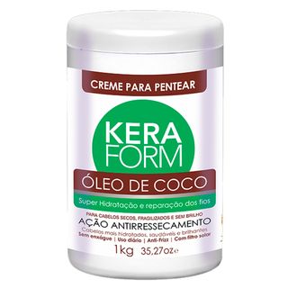 Skafe Keraform Óleo de Coco - Creme para Pentear - 1kg Menor preço em Skafe Keraform Óleo de Coco - Creme para Pentear - 1kg