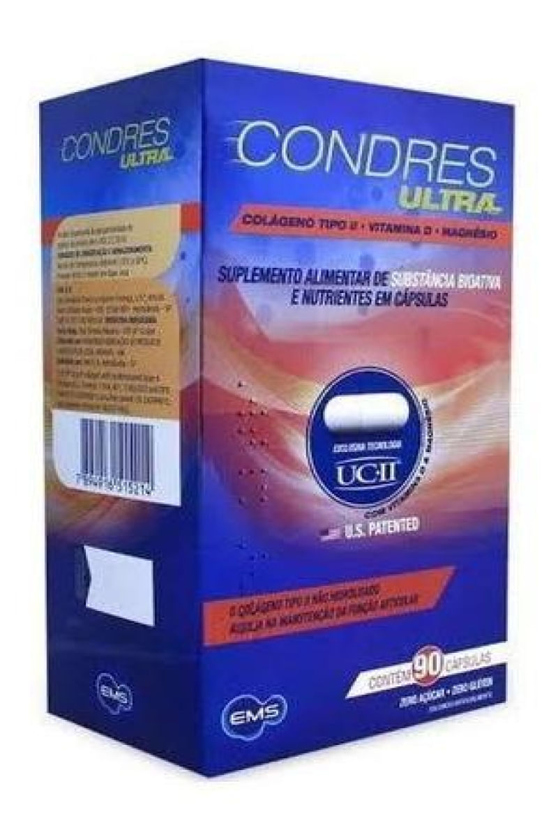Suplemento Alimentar Condres Ultra Colágeno Tipo II + Vitamina D 90cps