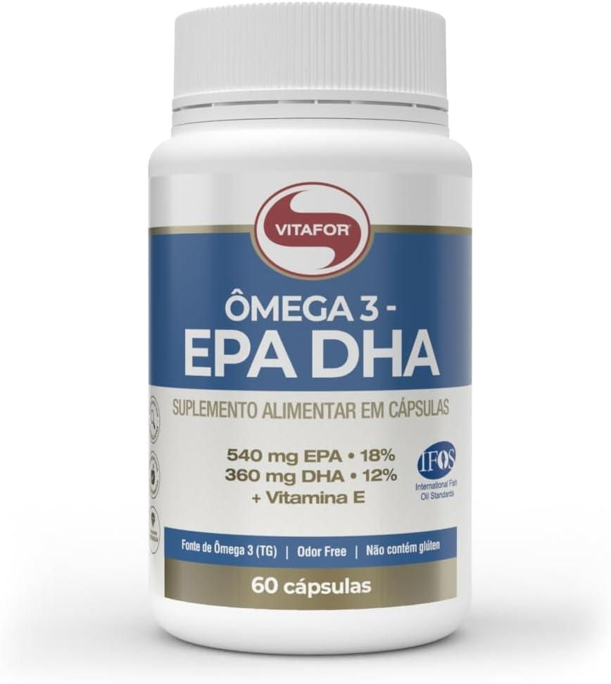 Suplemento Alimentar Ômega 3 EPA DHA Vitafor - 60cps