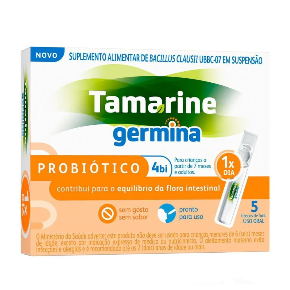 Probiótico Tamarine Germina 5 frascos de 5ml cada
