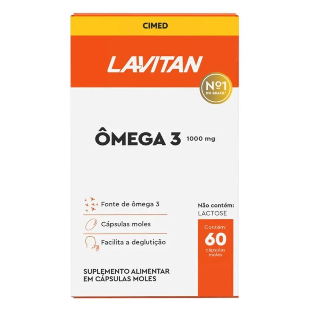 Lavitan Omega 3 Suplemento Alimentar 1000mg 60 cps