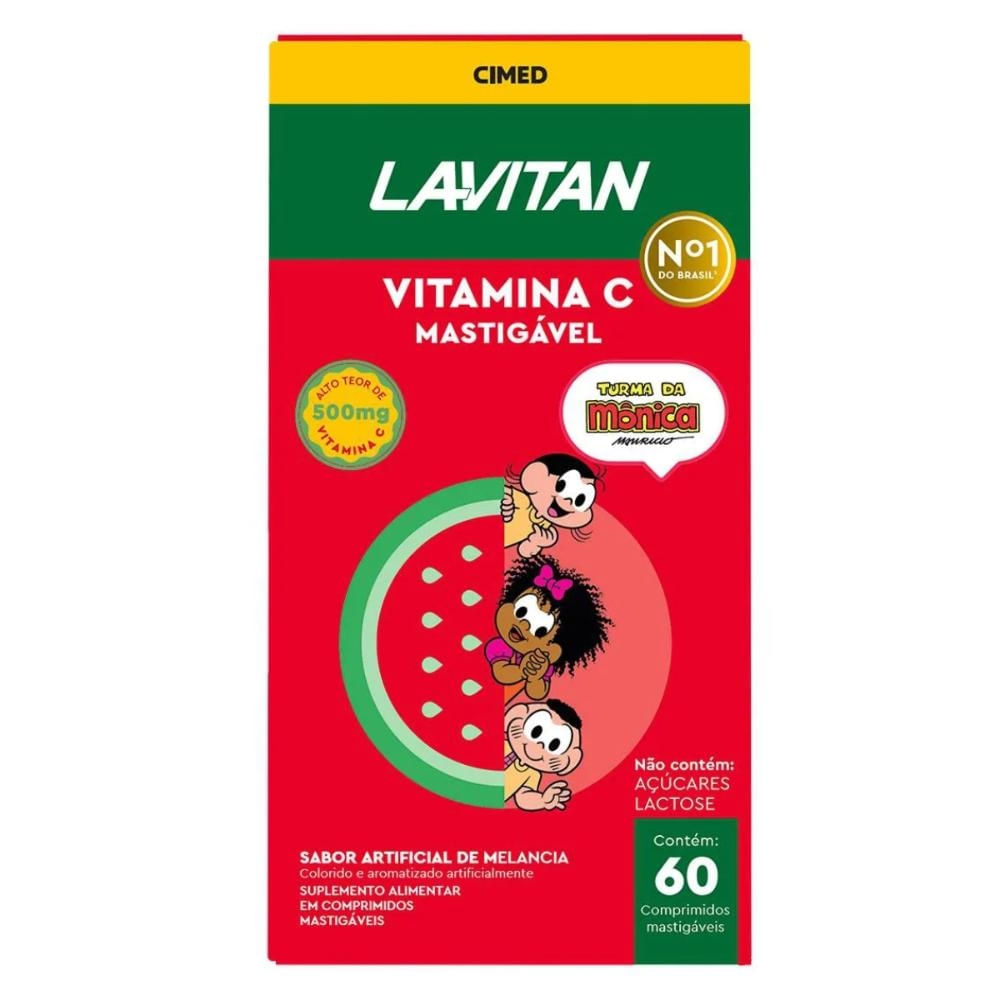 Lavitan Vitamina C Mastigável Melancia 60 cpr