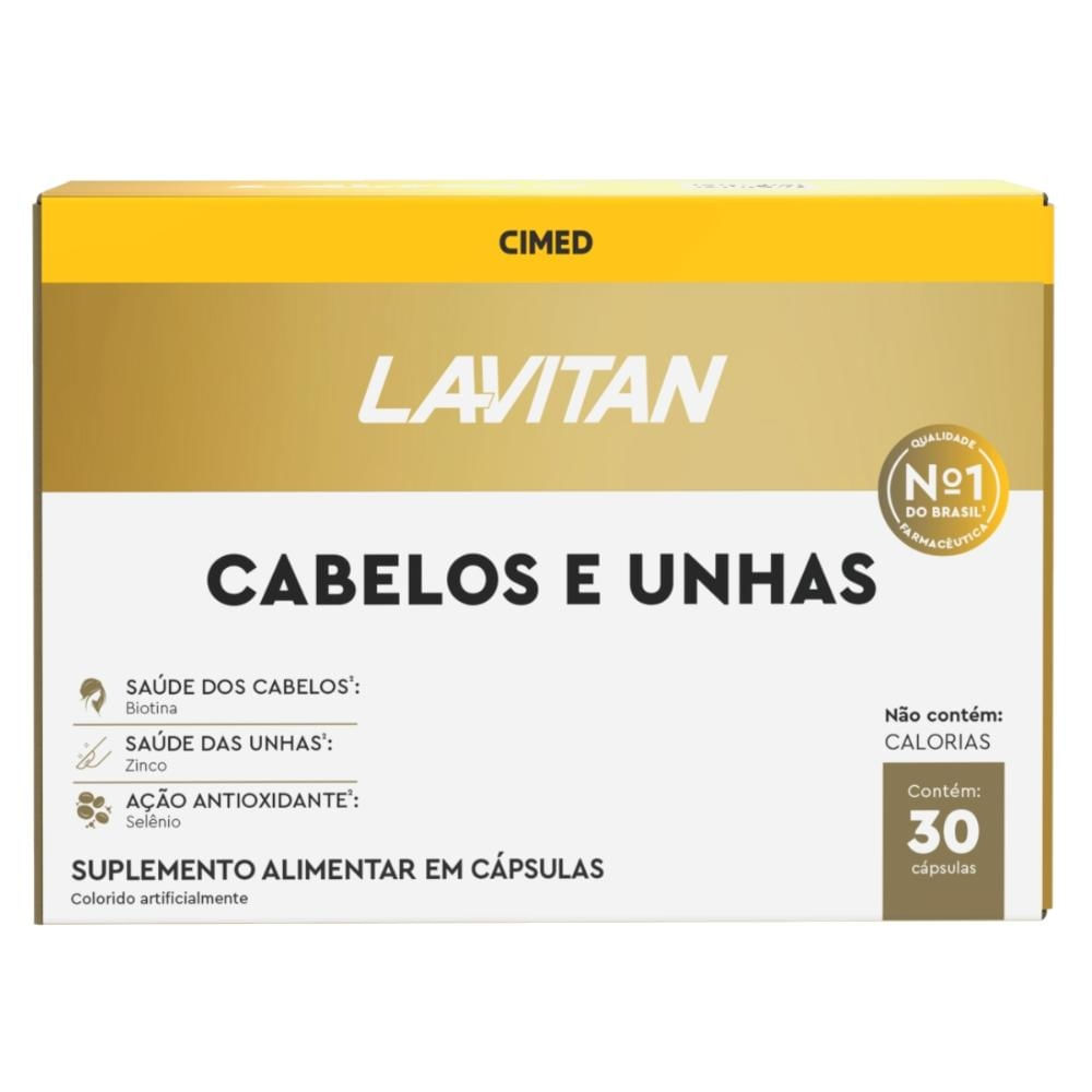 Lavitan Cabelos e Unhas 30 cpr
