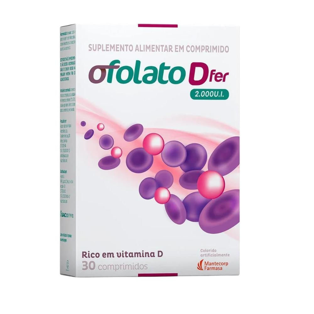 Suplemento Polivitamínico Ofolato D Fer 2000UI para Gestantes 30 cpr