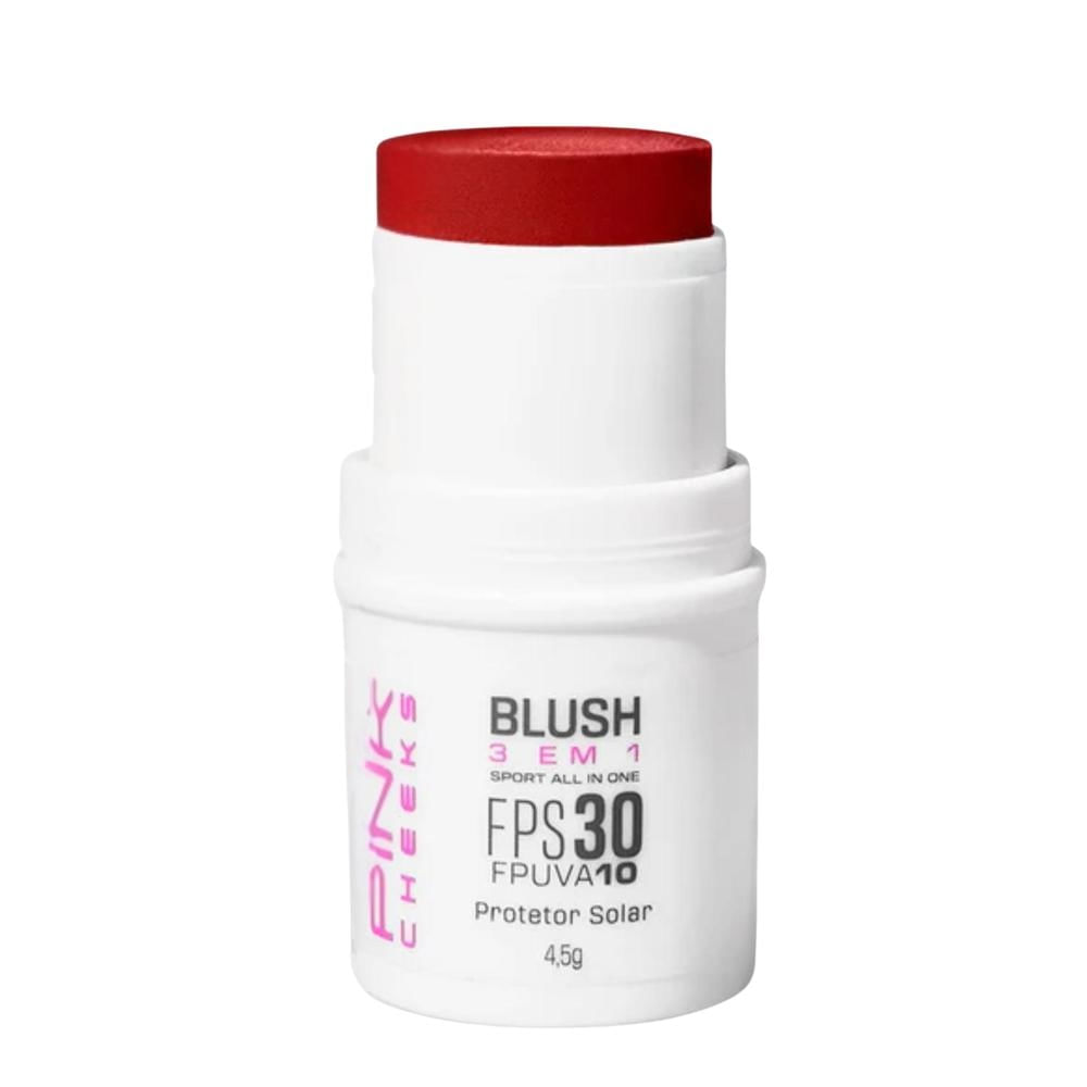 Stick Blush Pink Cheeks Protetor Bastão 3 em 1 Red FPS30