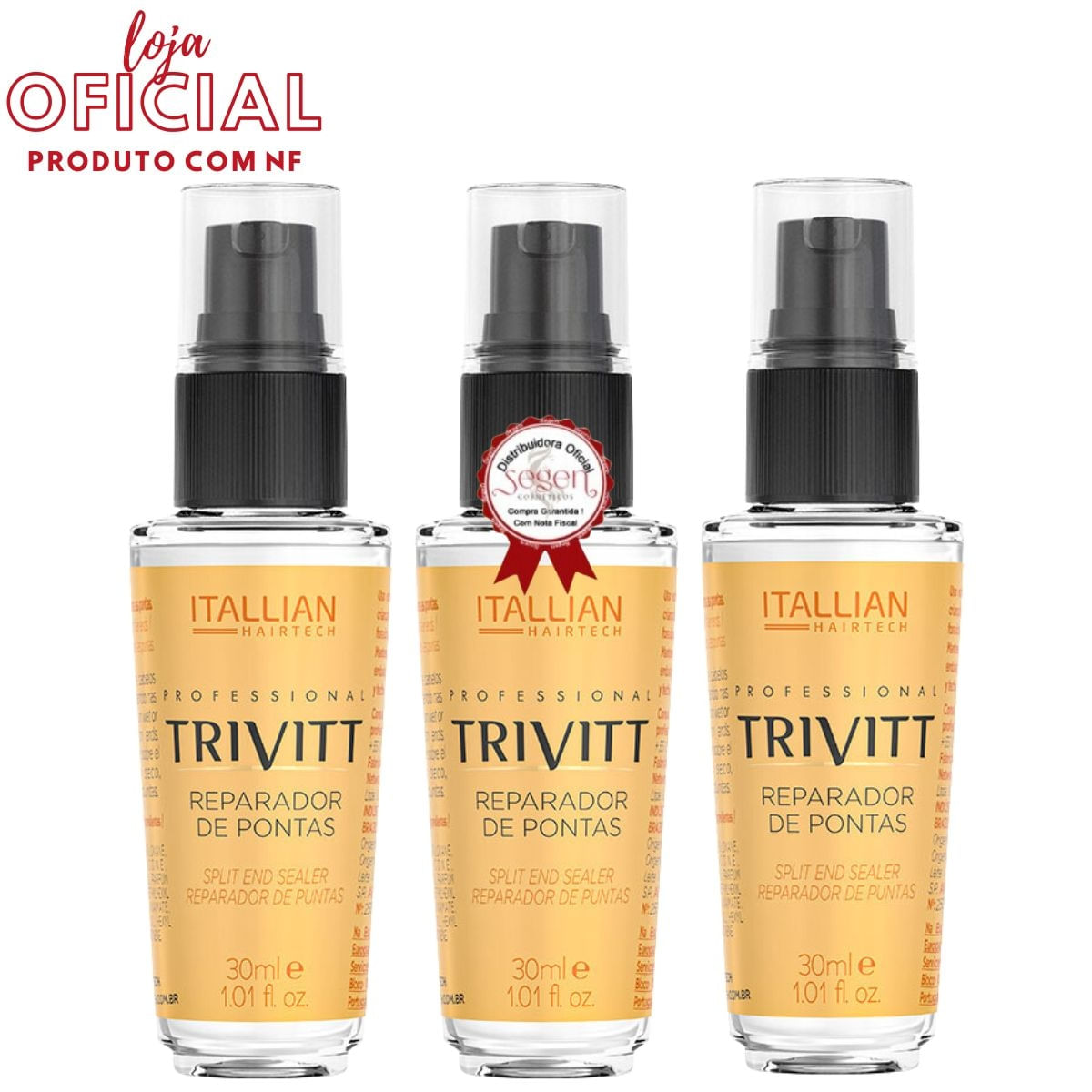 REPARADOR DE PONTAS TRIVITT 30ML + REPARADOR DE PONTAS TRIVITT 30ML + REPARADOR DE PONTAS TRIVITT 30ML