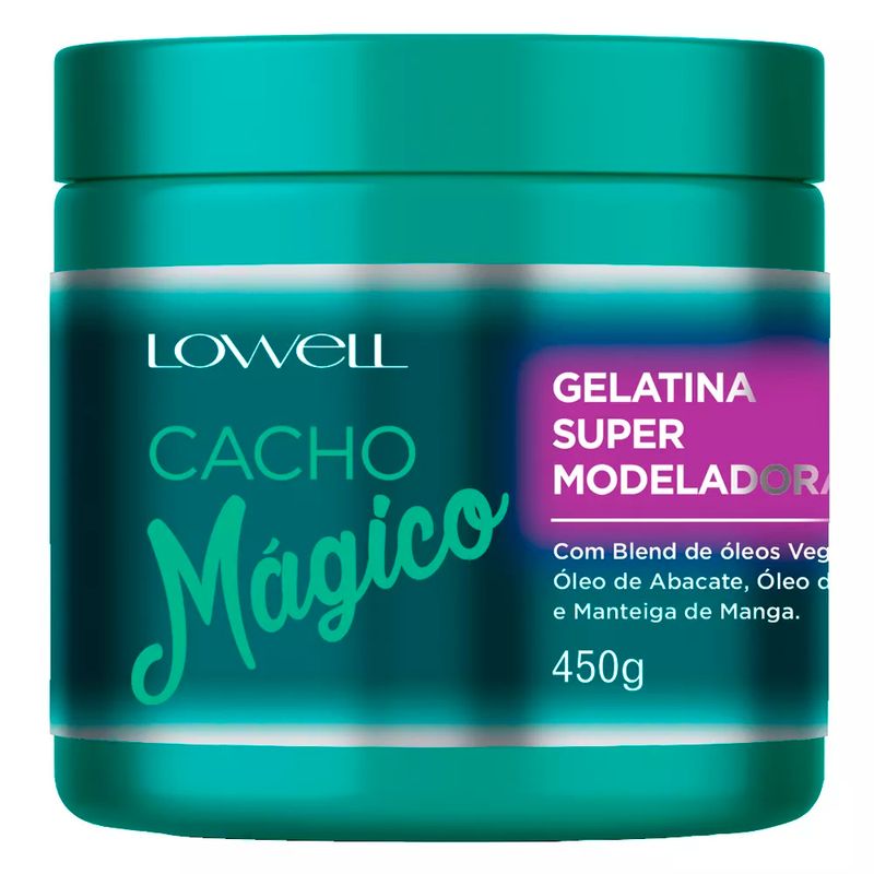 Kit Lowell Cacho Mágico: Creme + Fluído + Gelatina + Oil + Máscara
