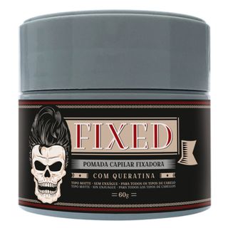 Fixed Pomada Capilar Fixadora com Queratina - Finalizador - 60g Menor preço em Fixed Pomada Capilar Fixadora com Queratina - Finalizador - 60g