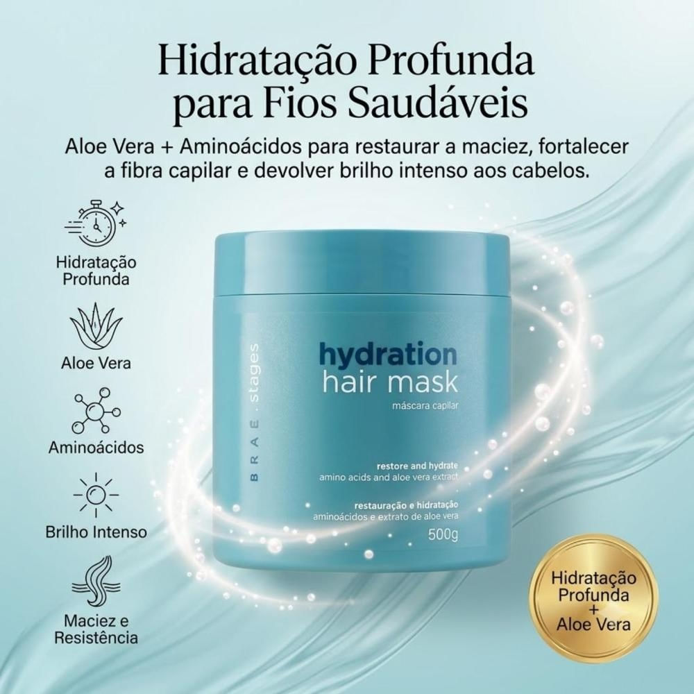 Máscara Capilar Braé Stages Hydration 500g – miniatura 2
