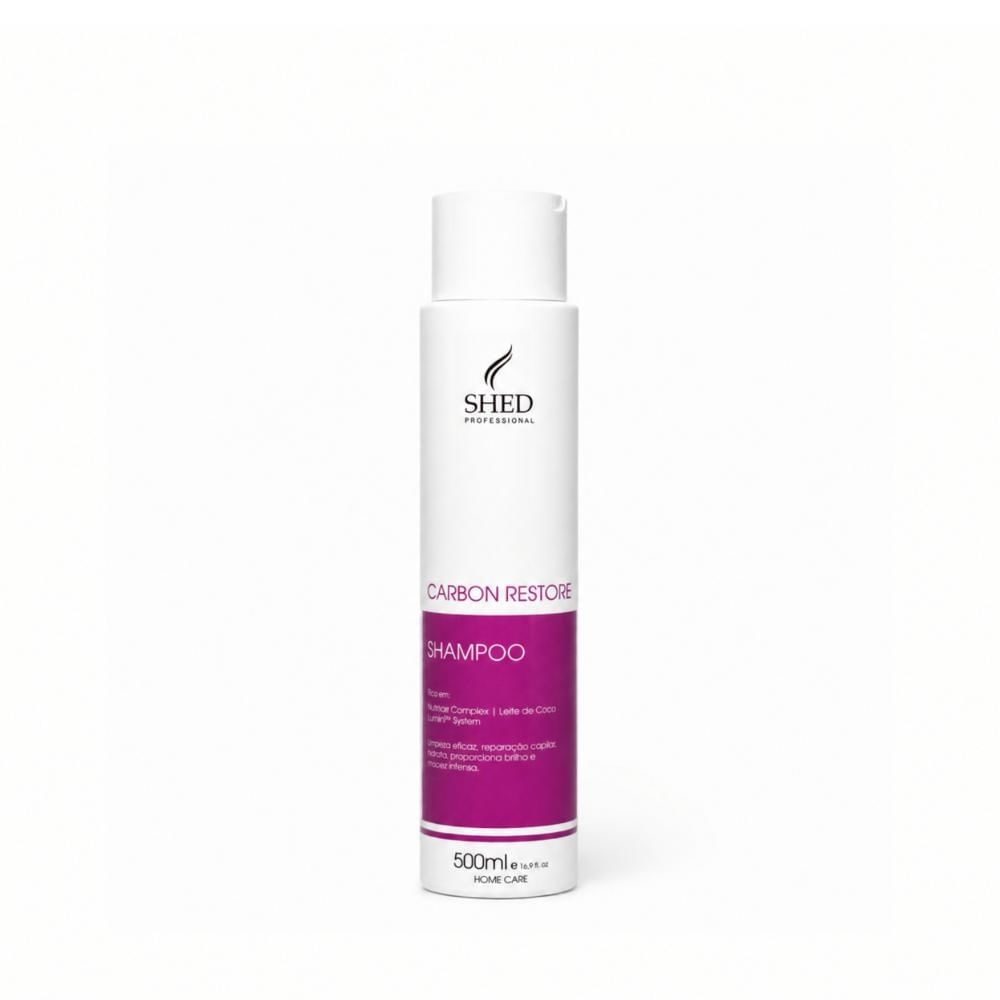 Shampoo 500ml Carbon Restore: Reconstrução e Hidratação Profunda