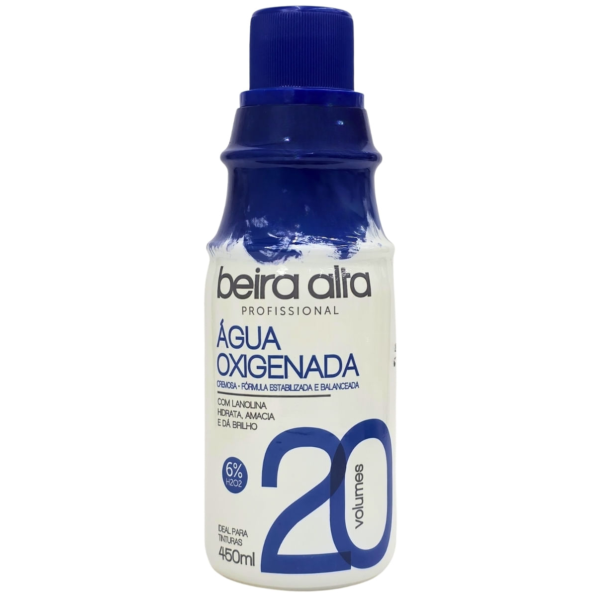 Água Oxigenada Cremosa Com Lanolina 20 Volumes Beira Alta 450Ml