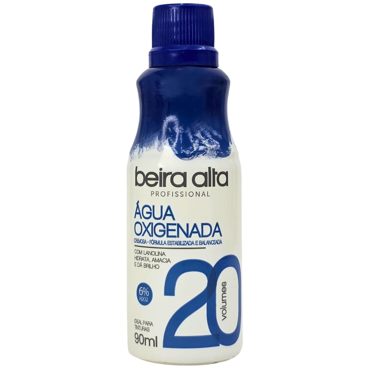 Água Oxigenada Cremosa Com Lanolina 20 Volumes Beira Alta 90Ml