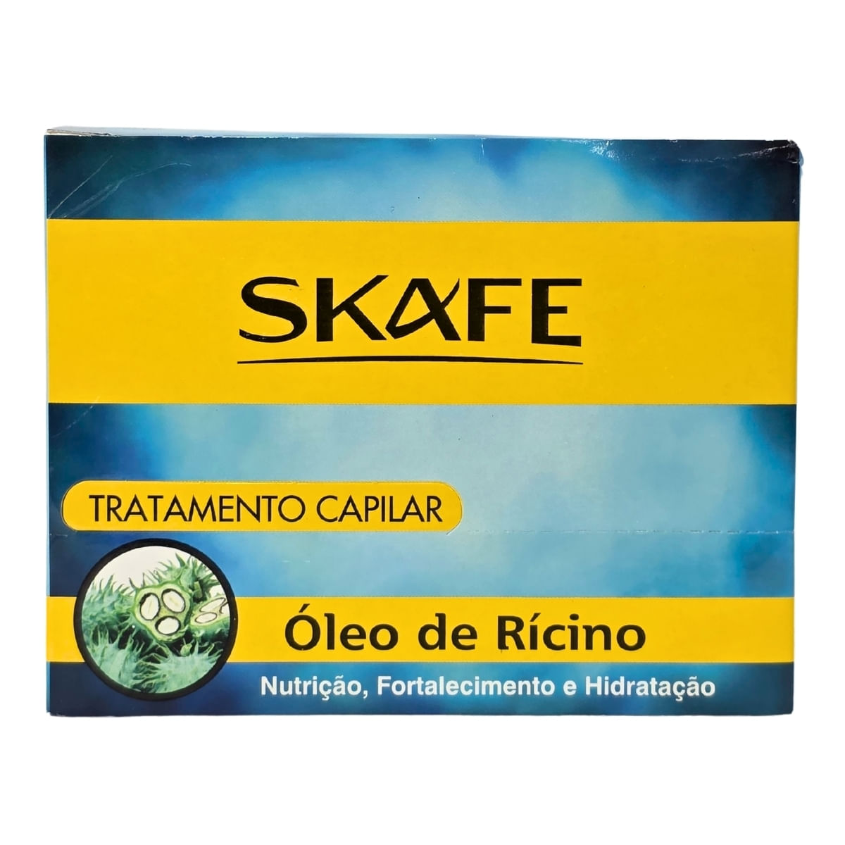 Kit 24 Ampolas De Tratamento Capilar Óleo De Ricino Skafe 10Ml Cada
