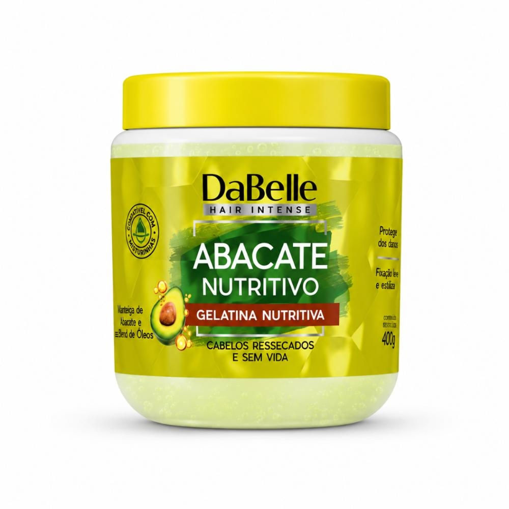 Gelatina Capilar DaBelle Abacate Nutritivo 400g