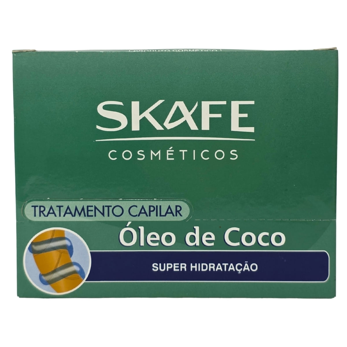 Kit 24 Ampolas De Tratamento Capilar Óleo De Coco Skafe 10Ml Cada