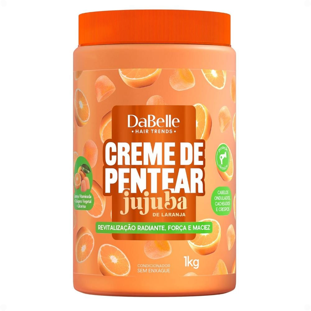 Creme De Pentear Dabelle Jujuba De Laranja 1kg