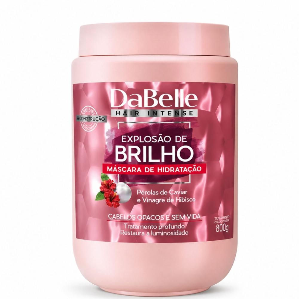 Máscara De Hidratação DaBelle Explosão De Brilho 800g