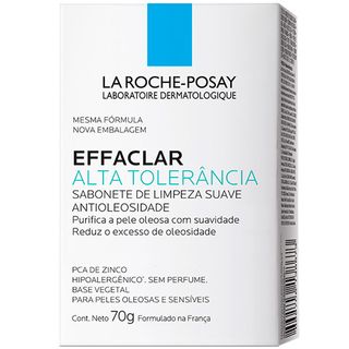 Sabonete Facial La Roche-Posay - Effaclar Alta Tolerância - 70g Menor preço em Sabonete Facial La Roche-Posay - Effaclar Alta Tolerância - 70g