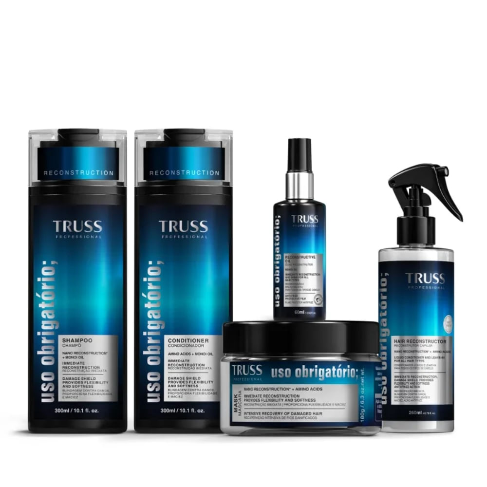 Combo Truss Uso Obrigatório; 5 Itens