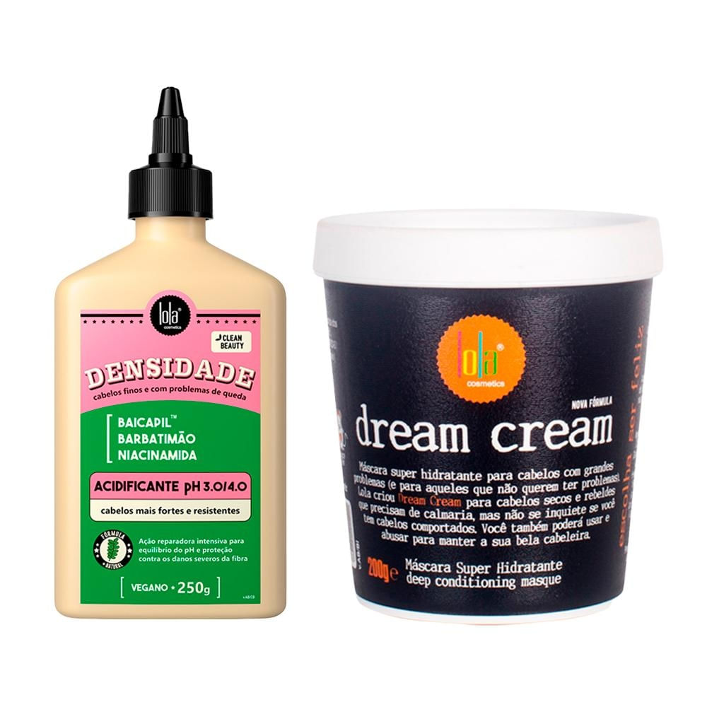 Kit Lola Acidificante densidade 250g + Máscara Dream Cream