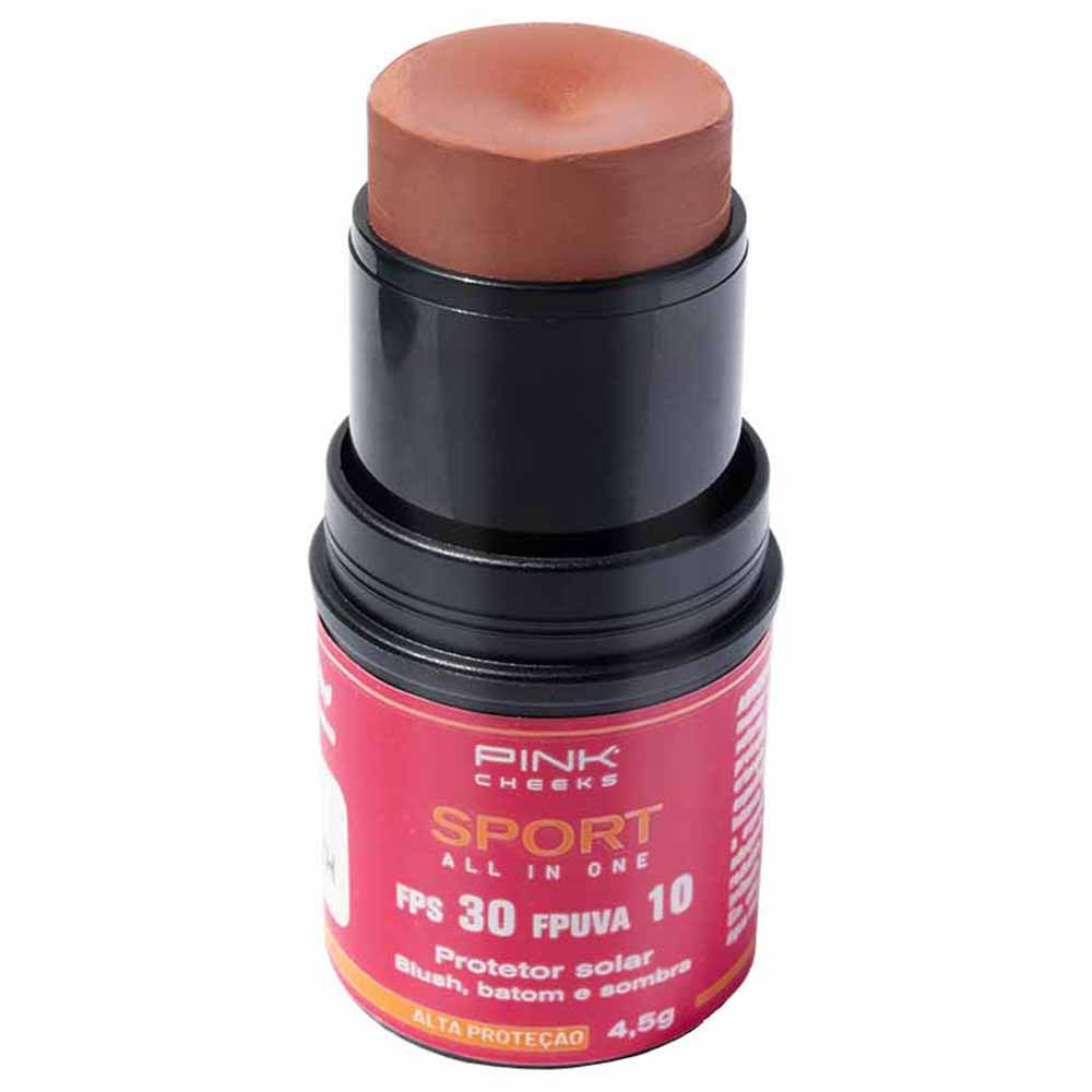Blush em Bastão Pink Cheeks Sport All In One FPS30
