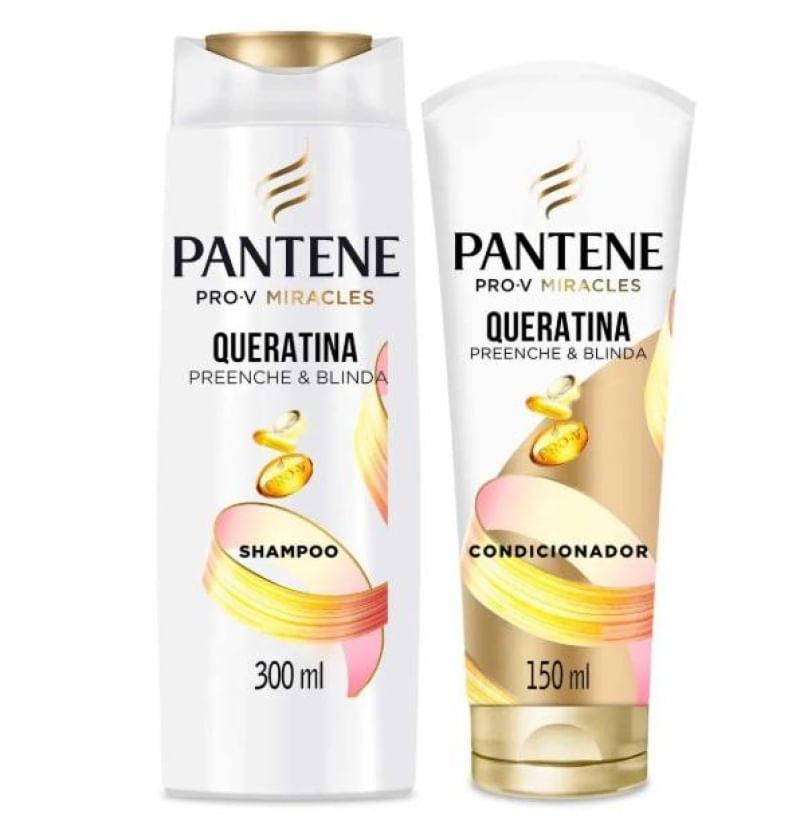 Pantene Pro-V Queratina Shampoo 300ml + Condicionador 150ml