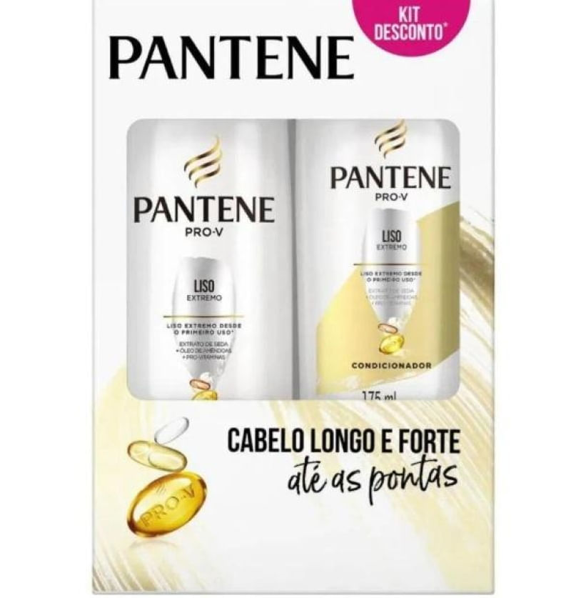 Pantene Pro-V Liso Extremo Shampoo 175ml + Condicionador 175ml