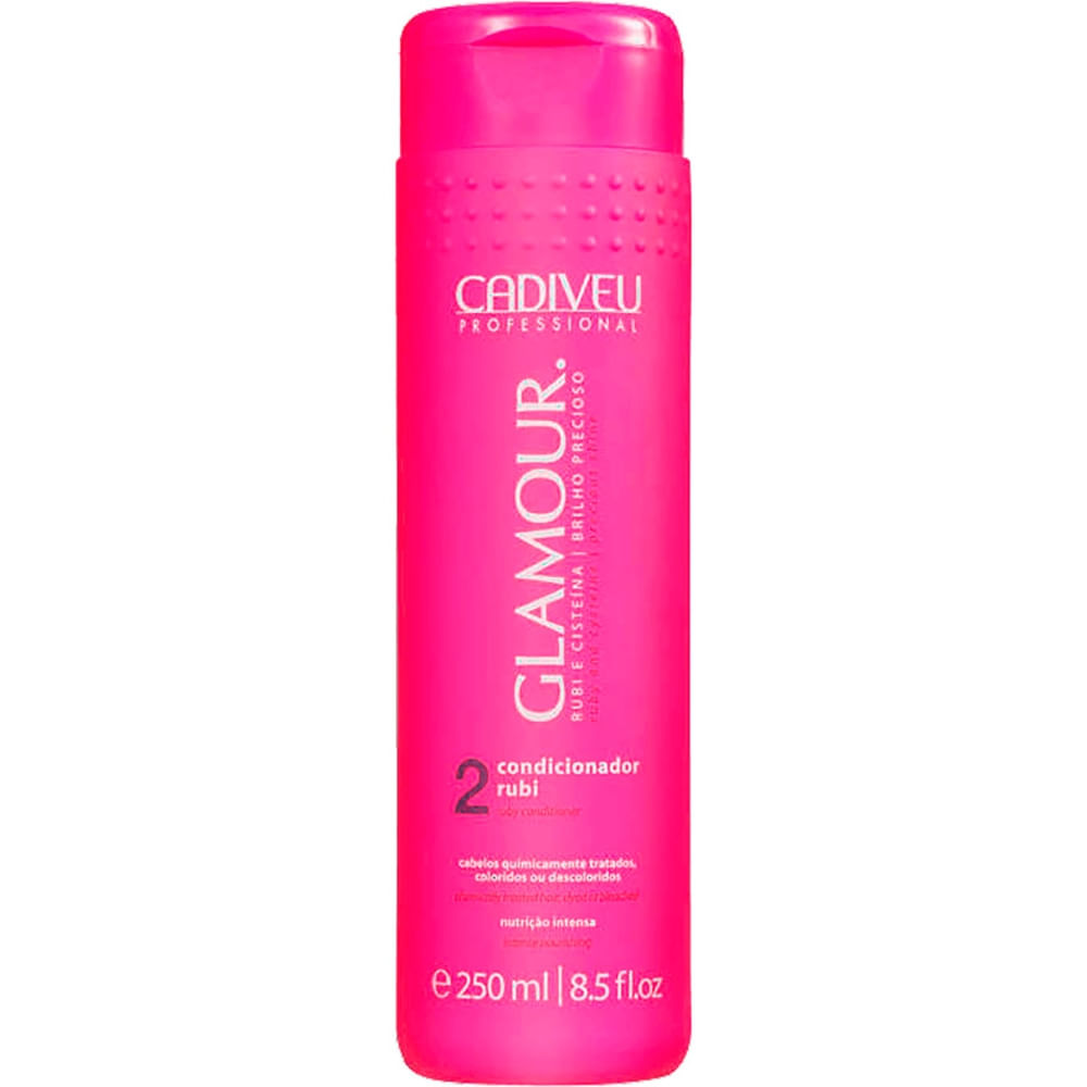 Cadiveu Professional Glamour - Condicionador Rubi Para Quimicamente Tratados 250Ml