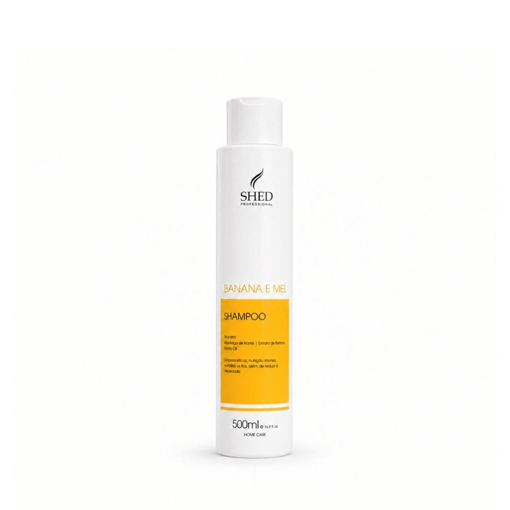 Shampoo 500ml Banana e Mel Nutrição e Reposição Lipídica