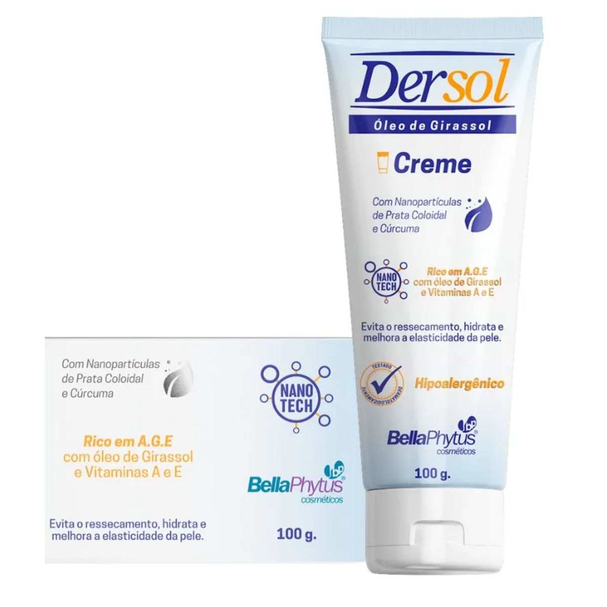 Óleo de Girassol (A.G.E) Creme Dersol 100g - BellaPhytus