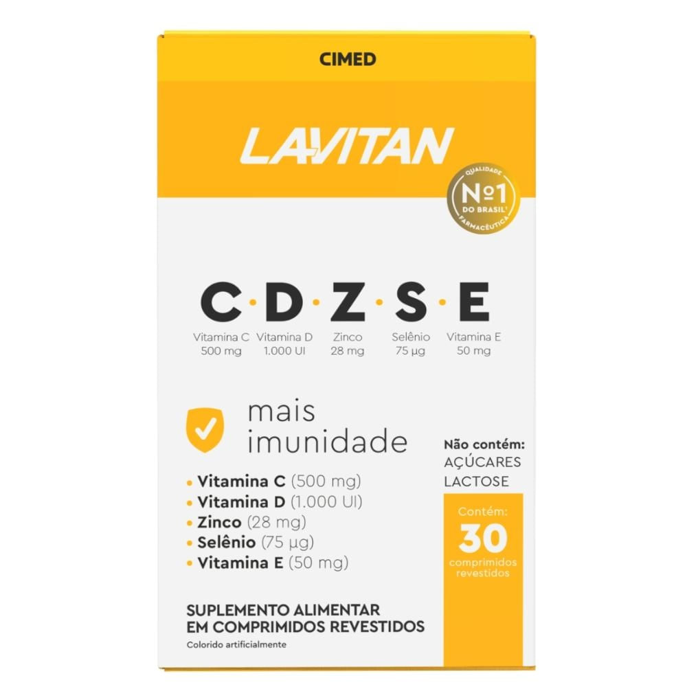 Lavitan C D Z S E + Imunidade 30 cpr