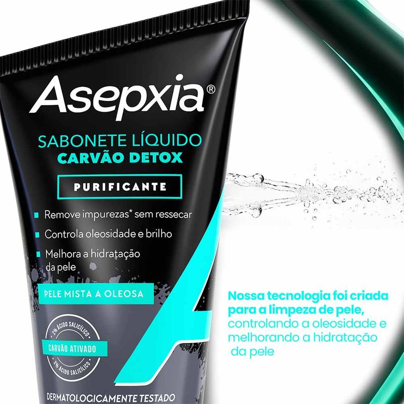 Sabonete Líquido Facial Asepxia Carvão Detox - Época Cosméticos