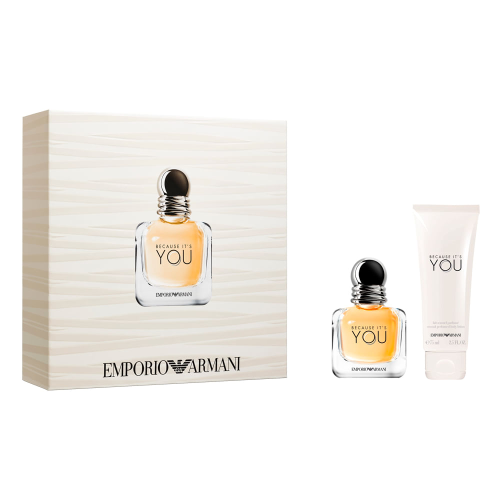 Kit Giorgio Armani Because it's You She - Eau de Parfum + Loção Corporal